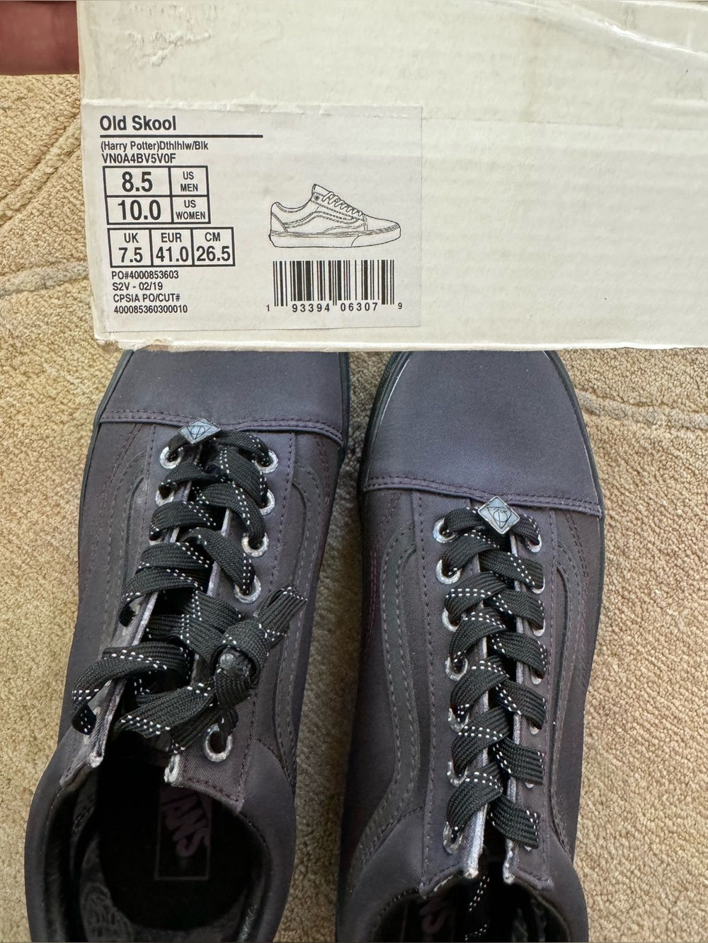 Vans Old Skool unisex Vans x Harry Potter. Dark purple, brand new - Picture 2 of 5